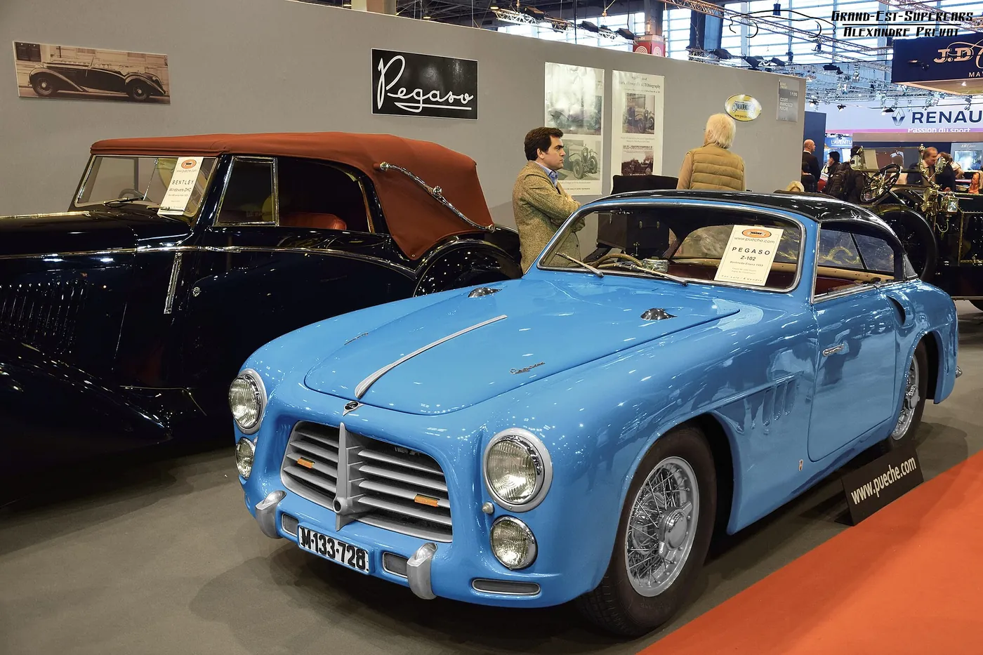 Pegaso Z-102 Berlinetta carrozado por Touring. Bélgica, septiembre de 1953.