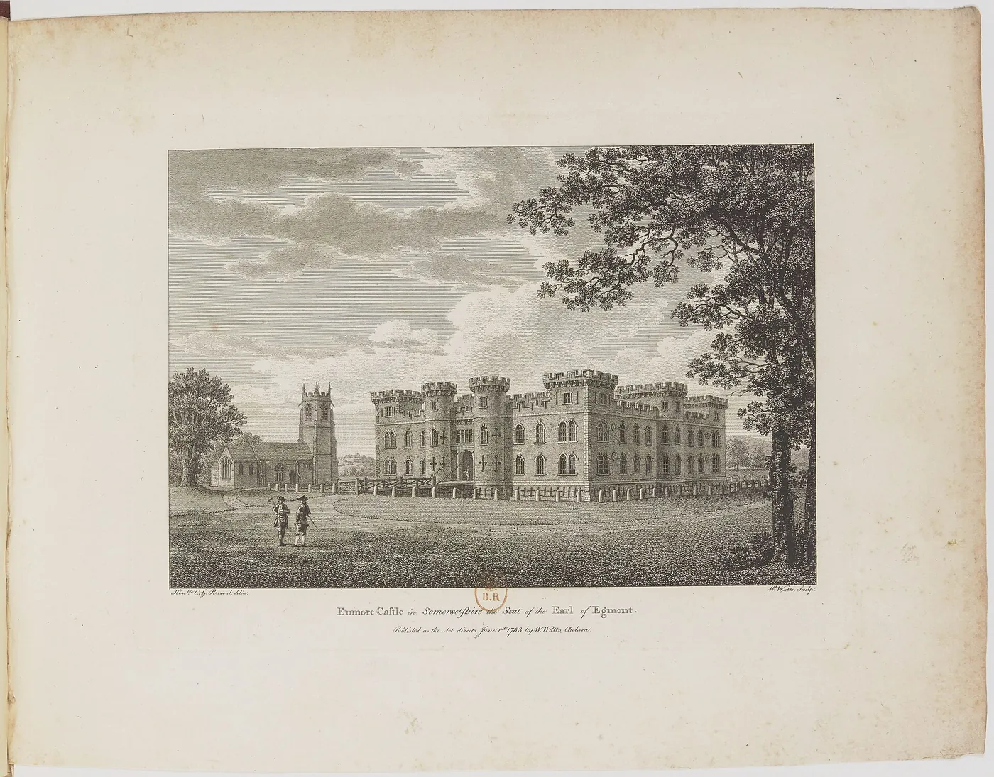 The Seats of the nobility and gentry, in a collection of the most interesting and picturesque views - estampe - engraved