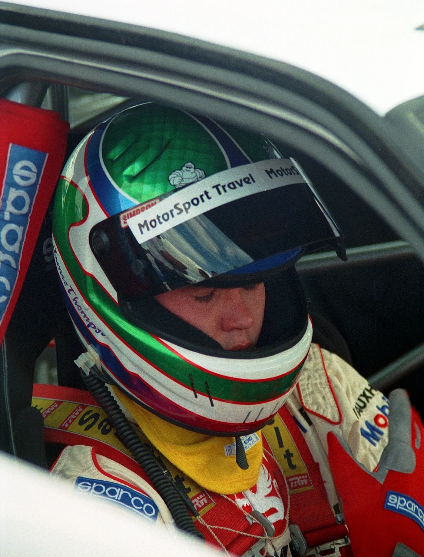 James Thompson - Vauxhall Cavalier 16v in the collecting area at the British GP support round of the BTCC 1995 (49772277