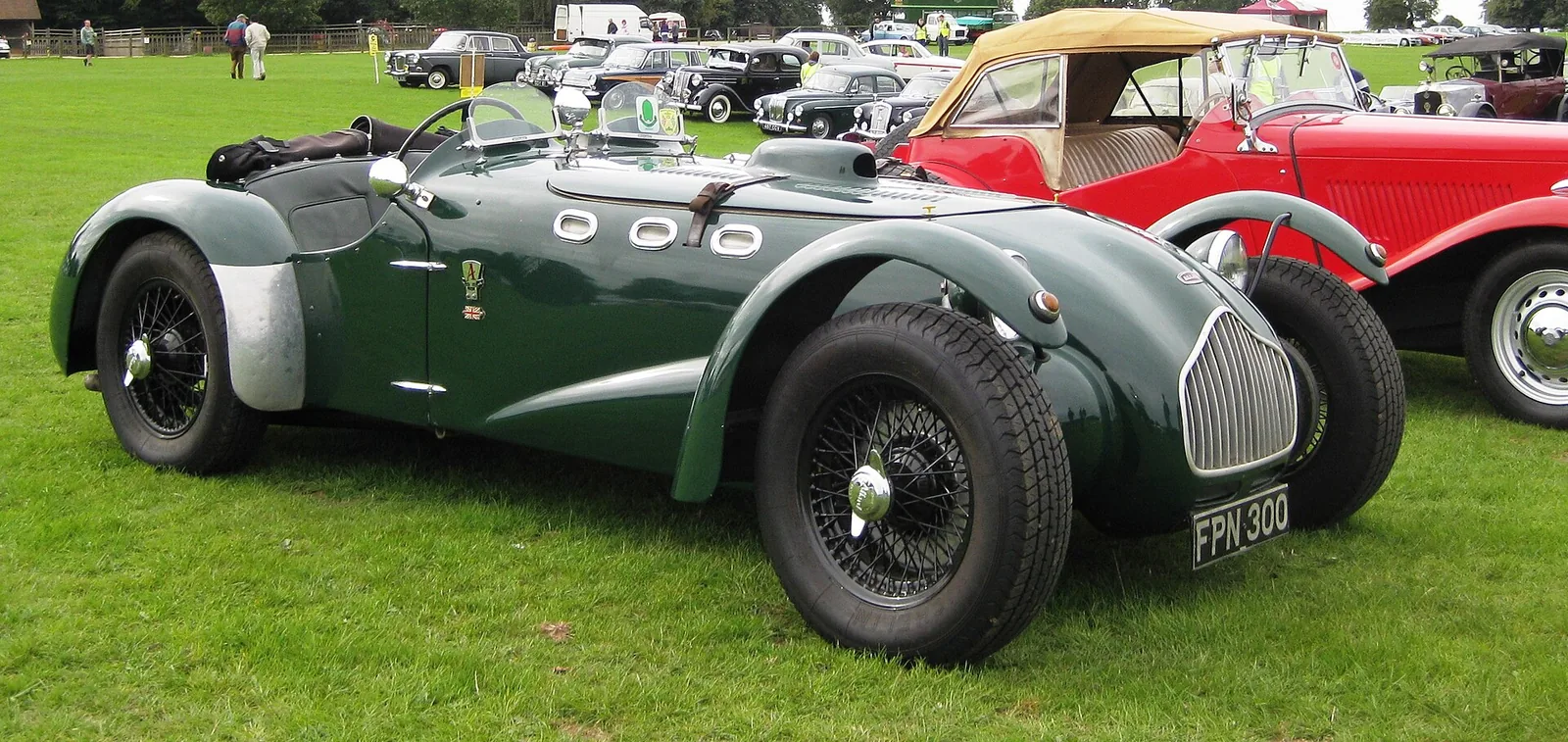 1951 Allard J2 at Classic car show at Knebworth. This car was heavily rebuilt following being crashed in the '80s.