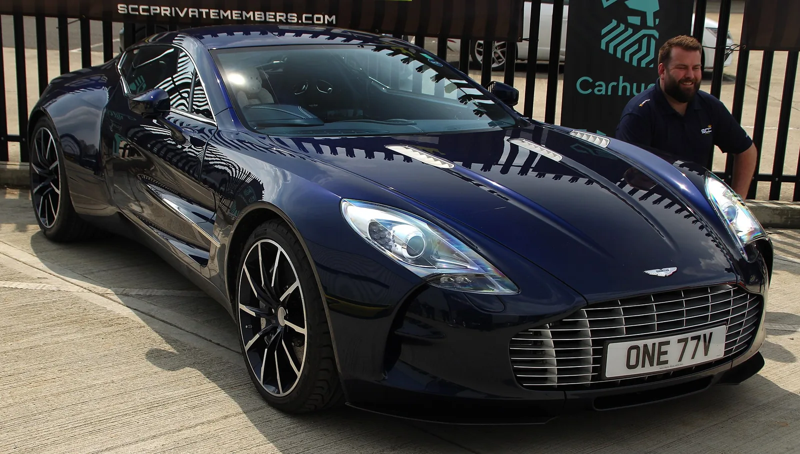 An Aston Martin One-77 taken at the Carhuna Pop-Up Museum.