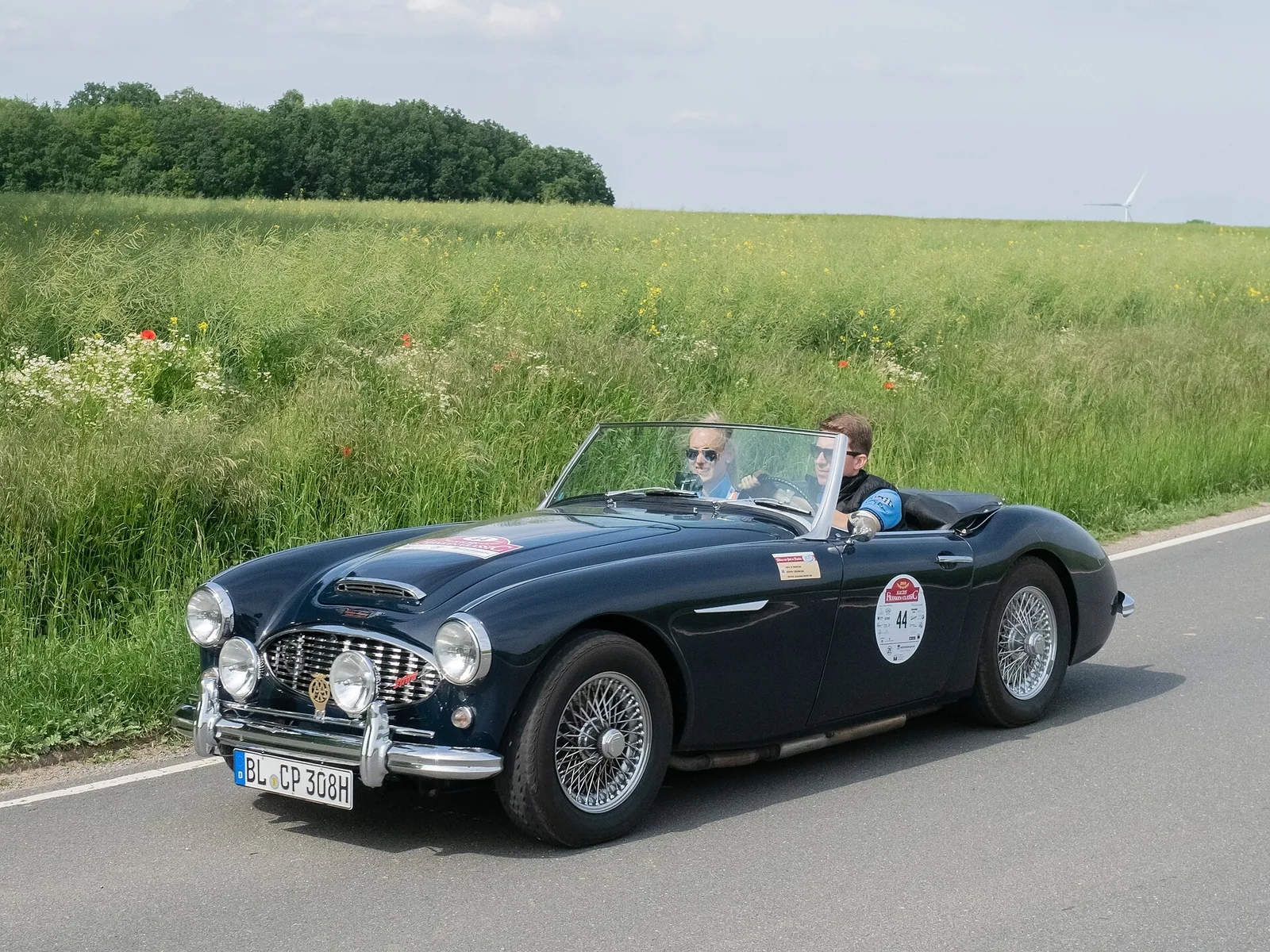 Austin Healey 3000 MK1 at the Sachs Franken Classic 2018 Rally, 1st stage