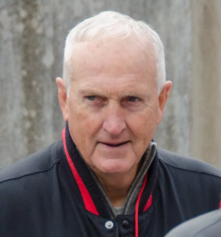 John Cooper, former Ohio State University football coach, attends the 2014 edition of the Michigan–Ohio State rivalry game.