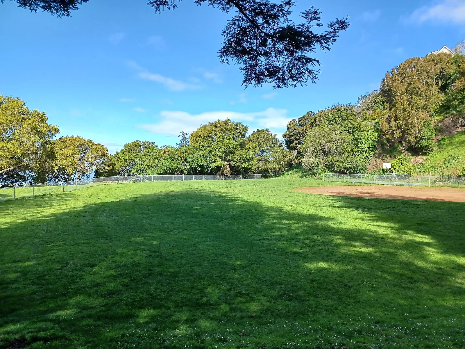 Baseball diamond at Glendale-La Loma Park, Berkeley, California, United States.