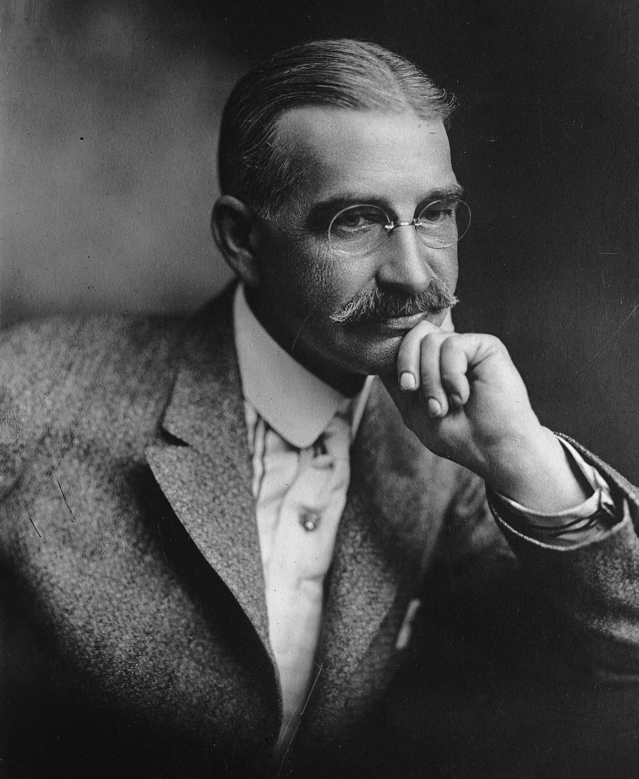 Copy of a portrait of L. Frank Baum, author of The Wonderful Wizard of Oz.
