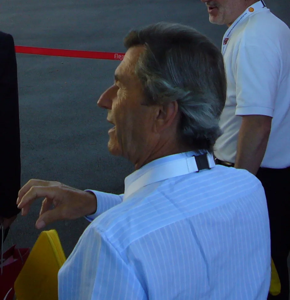 Fiorano Modenese (Italy), June 24, 2007. Italian automobile designer Leonardo Fioravanti outside "Casa Ferrari" at the Fiorano Circuit.