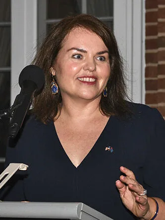 Australian Labor Party Senator for Victoria Kimberley Kitching speaking as Co-Chair of the U.S.-Australia Parliamentary Friendship Group bef