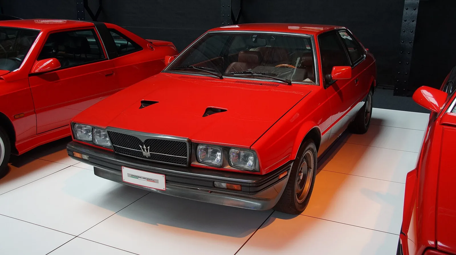 Maserati Biturbo S at the 100 Years Maserati show at Autoworld Brussels