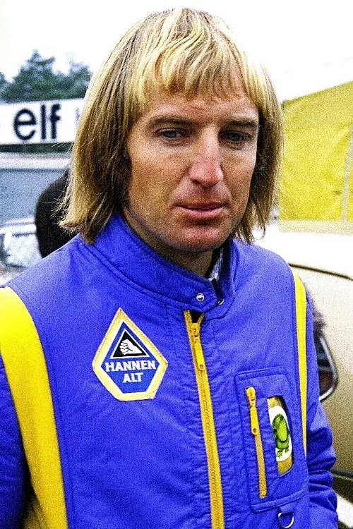German racing driver Clemens Schickentanz pictured in the summer of 1975 at the Circuit Zolder in Belgium.