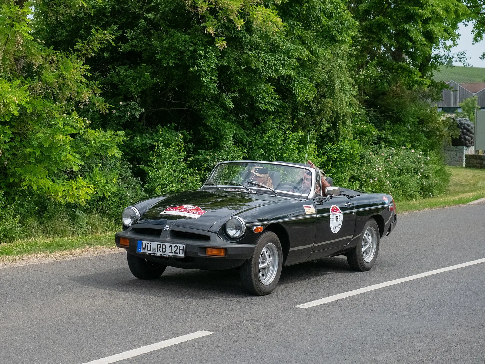 British Leyland MG B at the Sachs Franken Classic 2018 Rally, Stage 2