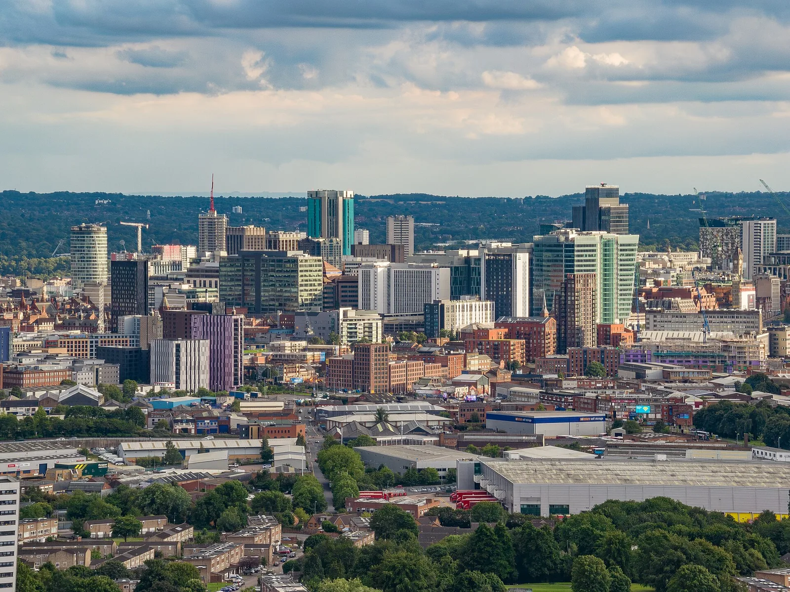 Skyline, Birmingham, England, UK - view from the north