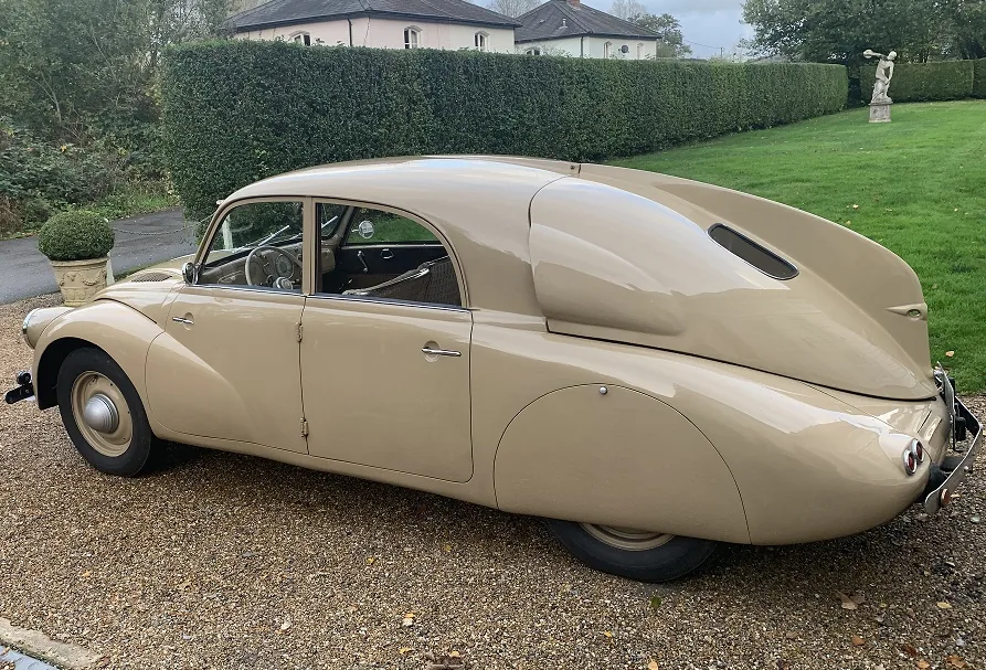 Tatra 97: designed by Hans Ledwinka, Erich Ledwinka, and Erich Übelacker; and built in Kopřivnice, Czechoslovakia in 1938