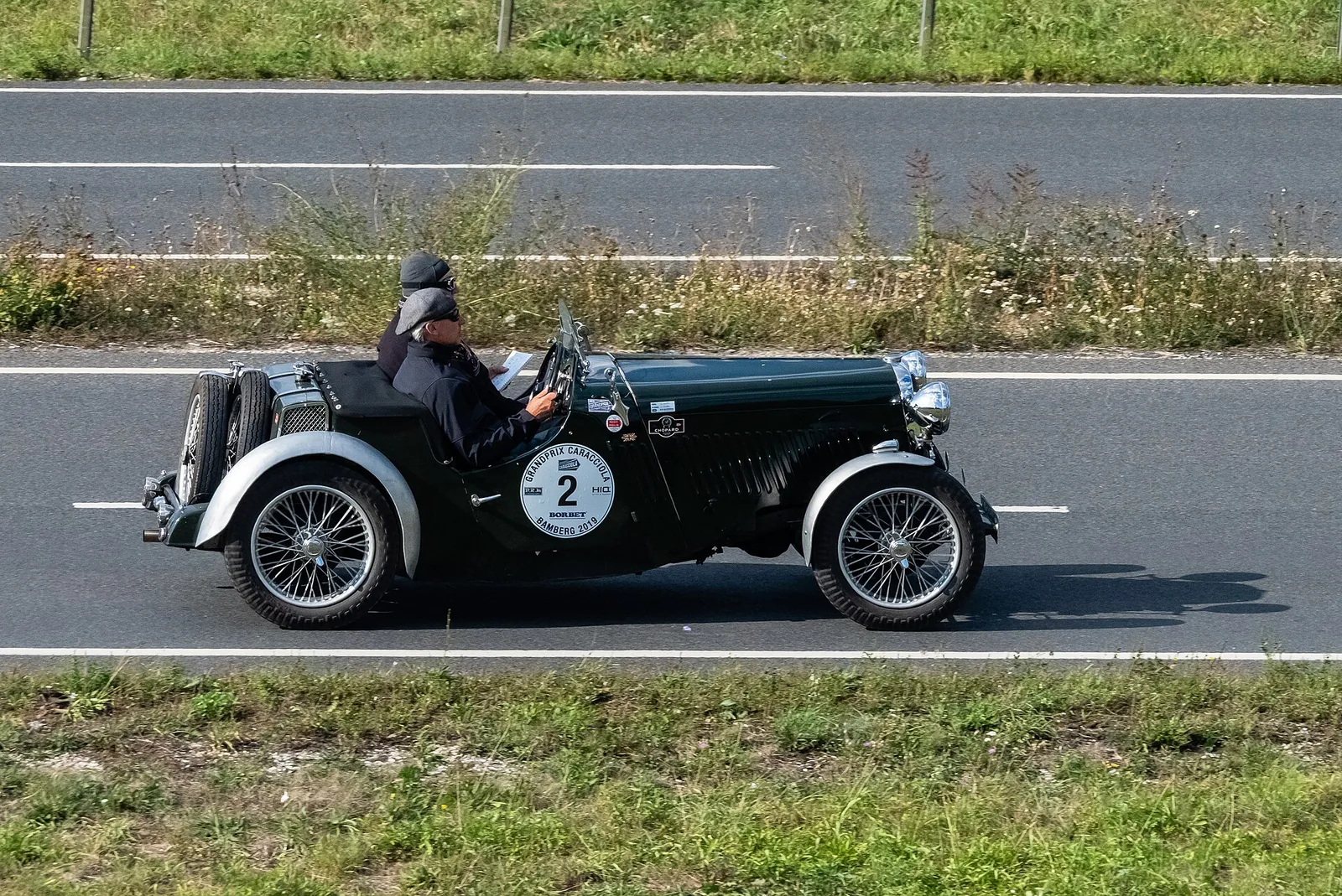 Singer Le Mans 1934 at the 5th International Oldtimer and Classic Rallye Rudolf Caracciola 2019 in Bamberg