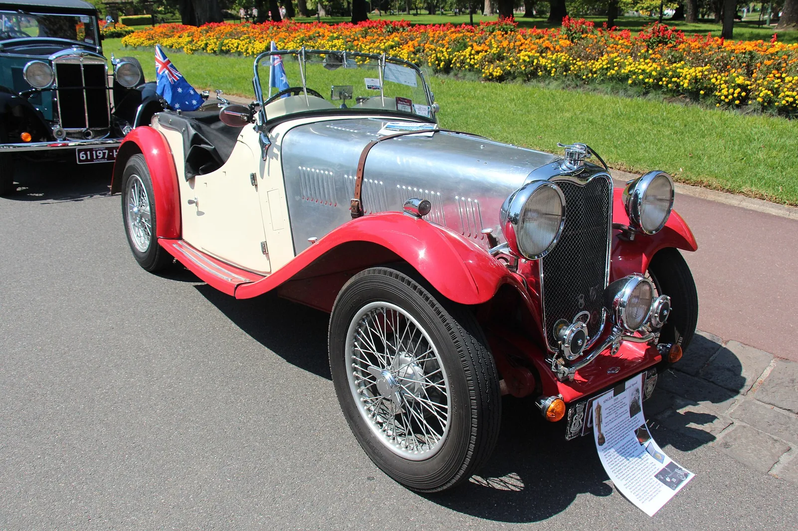 The Singer Nine was produced from 1932-37, and then again from 1939-49 as a Roadster only
The Singer Nine saloon was replaced by the Bantam