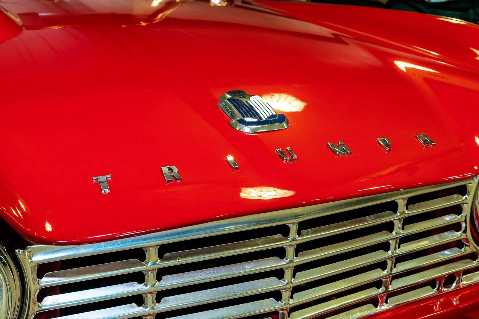 Triumph TR4, Nottuln, North Rhine-Westphalia, GermanyNote: Taken in the classic car museum in Nottuln with the kind permission of the owner.