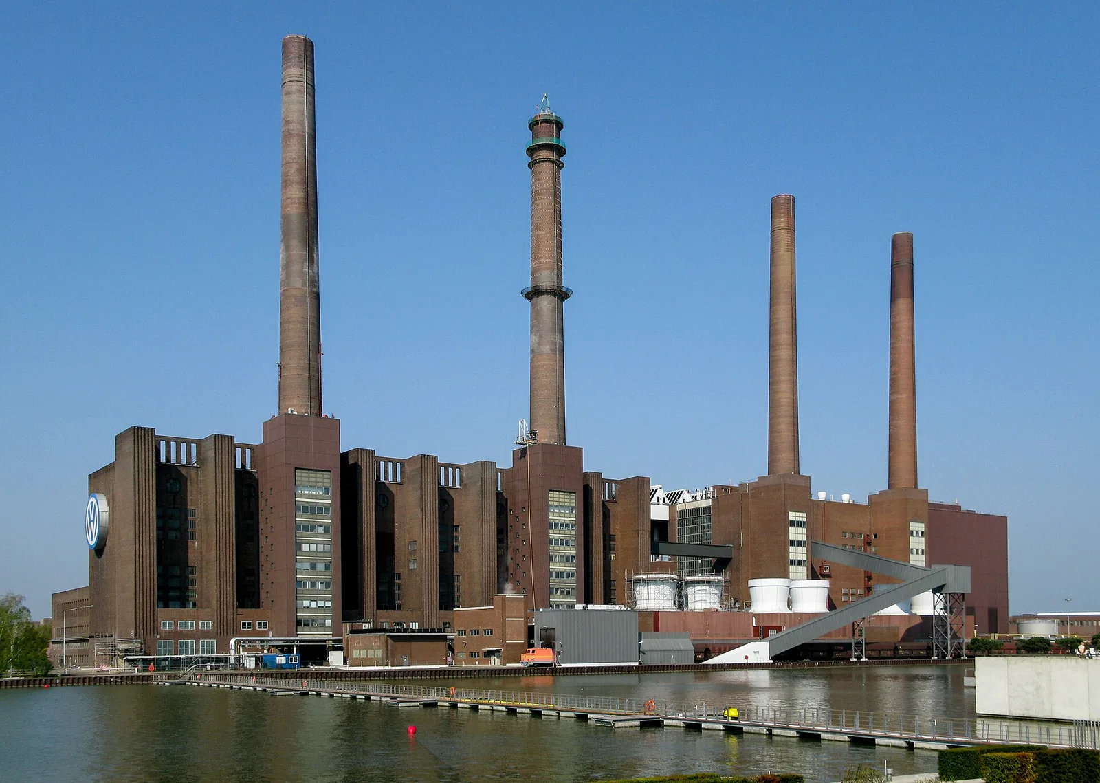 Wolfsburg Nord thermal power station (part of the Volkswagen factory, Wolfsburg, Lower Saxony, Germany)
